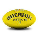 Sherrin AFL Match II All Surface Footy Ball -Yellow Size 5