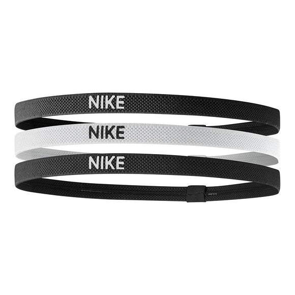 Nike Unisex Elastic Head Band 3 Pack- Black/White