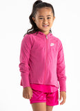 Nike Girls Jersey  Essential Full Zip Hoodie - Fireberry Heather