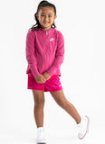 Nike Girls Jersey  Essential Full Zip Hoodie - Fireberry Heather