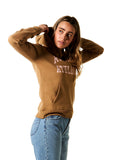 Russel Womens Arch Logo Hoodie  - Hazelnut