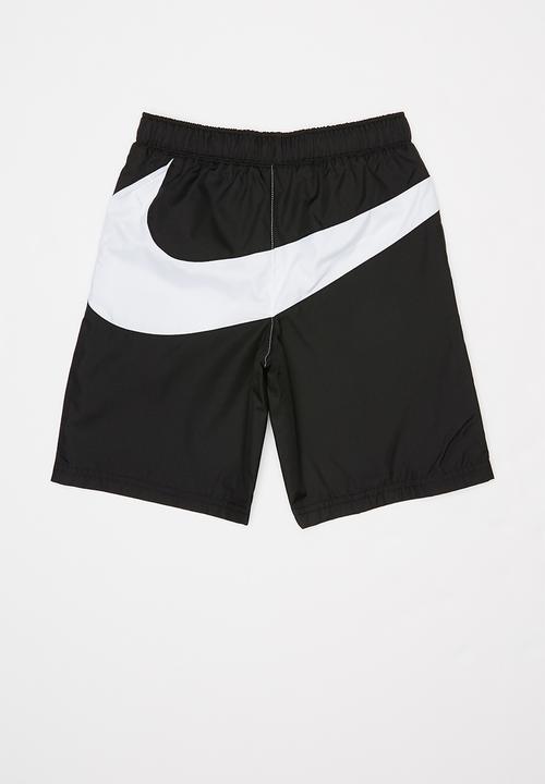 Nike Boys Oversized Swoosh Woven Short - Black