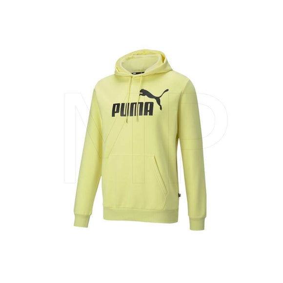 Puma Mens Ess Big Logo Hoodie - Yellow Pear