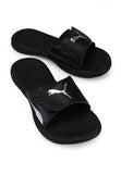 Puma Womens Royalcat Comfort Slide- Black/Silver