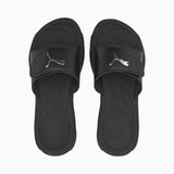 Puma Womens Royalcat Comfort Slide- Black/Silver