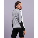 Champion Womens Euro Rochester Neo Crew Jumper  - Light Grey Marle