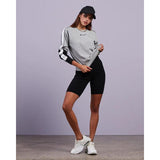 Champion Womens Euro Rochester Neo Crew Jumper  - Light Grey Marle