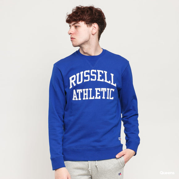 Russell Athletic Mens Arch Logo Crew  Jumper - Royal