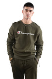 Champion Men Script Crew Jumper - Forest Floor