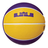 Nike Lebron Playground 4P Basketball-Amarillo/White/Field Purple - Size 7
