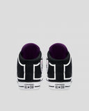 Converse Unisex Chuck Taylor High Street Mid Lifestyle Shoe - White/Black/Mightfall Violet