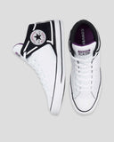 Converse Unisex Chuck Taylor High Street Mid Lifestyle Shoe - White/Black/Mightfall Violet