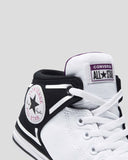 Converse Unisex Chuck Taylor High Street Mid Lifestyle Shoe - White/Black/Mightfall Violet