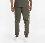 Puma Mens Graphic Sweat Pants - Grape Leaf