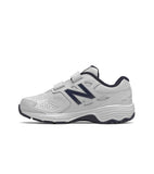 New Balance Kids 680 V6 (Ps)  Velcro  Cross Training Shoe - White